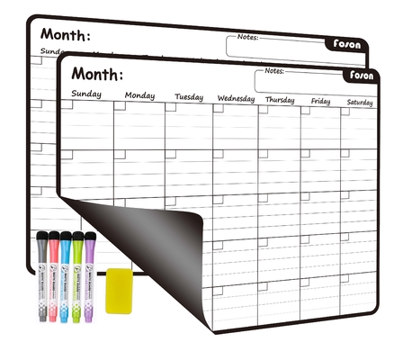 Customized Magnetic Fridge Monthly Calendar Refrigerator Whiteboard Calendar