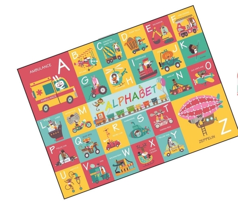 Kids Educational Paper Jigsaw Puzzle Alphabet Floor Puzzle Transport For 4-8-10 year olds