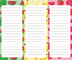 CE Kitchen Magnetic Fridge Notepads Meal Planner Magnetic Pad