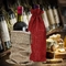 Resuable Drawstring Printed Jute Bags Gift Bags for Wine